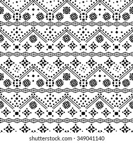 Abstract ethnic seamless pattern. Tribal art print. Background texture, wallpaper, wrapping