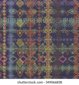 Abstract ethnic seamless pattern. Tribal art print. Background texture, wallpaper, wrapping