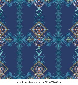 Abstract ethnic seamless pattern. Tribal art print. Background texture, wallpaper, wrapping