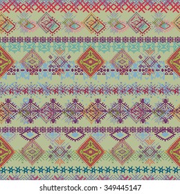 Abstract ethnic seamless pattern. Tribal art print. Background texture, wallpaper, wrapping