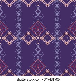 Abstract ethnic seamless pattern. Tribal art print. Background texture, wallpaper, wrapping
