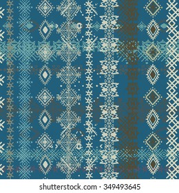 Abstract ethnic seamless pattern. Tribal art print. Background texture, wallpaper, wrapping