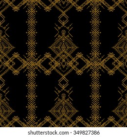 Abstract ethnic seamless pattern. Tribal art print. Background texture, wallpaper, wrapping