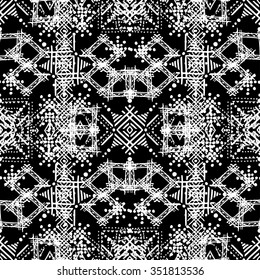 Abstract ethnic seamless pattern. Tribal art print. Background texture, wallpaper, wrapping