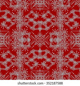 Abstract ethnic seamless pattern. Tribal art print. Background texture, wallpaper, wrapping
