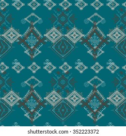 Abstract ethnic seamless pattern. Tribal art print. Background texture, wallpaper, wrapping
