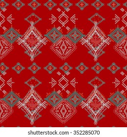 Abstract ethnic seamless pattern. Tribal art print. Background texture, wallpaper, wrapping
