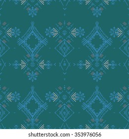 Abstract ethnic seamless pattern. Tribal art print. Background texture, wallpaper, wrapping