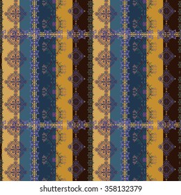Abstract ethnic seamless pattern. Tribal art print. Background texture, wallpaper, wrapping