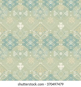 Abstract ethnic seamless pattern. Tribal art boho print, hand drawn vintage ornament. Background texture, wallpaper, wrapping