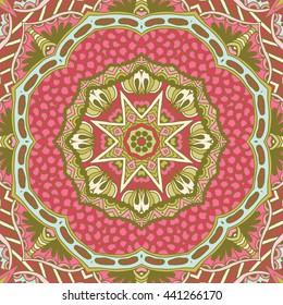 abstract ethnic seamless pattern tribal background. doodle geometric frame