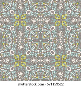 abstract ethnic seamless pattern tribal background. Endless geometric print
