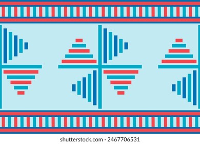 Abstractas patrón étnico sin costuras en textura textil tribal.Ikat en estilo nativo americano, mexicano, africano, mediterráneo.Fondo de arte popular geométrico nórdico.Hermoso diseño boho para decoración de impresión