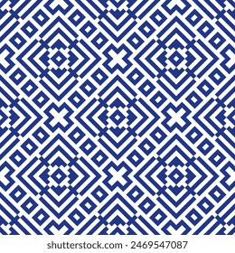 Abstract ethnic seamless pattern in tribal.Ikat textile texture in native American,Mexican,African, mediterranean style.Aztec geometric fabric folk art background.Colorful moroccan design for decorate