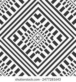 motif ethnique harmonieux  Abstrait en tribal.texture textile d'Ikat dans un style natif américain, mexicain, africain, méditerranéen.arrière-plan d'art populaire en tissu géométrique aztèque.Bel design de saumonier pour la décoration d'impression