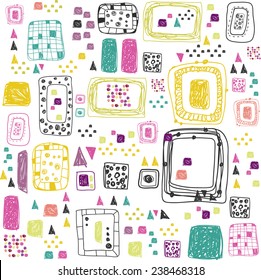 Abstract ethnic seamless pattern in vector. Textile print design for wallpaper or bedclothes.