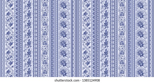 Abstract ethnic stripe pattern, ornamental vector background