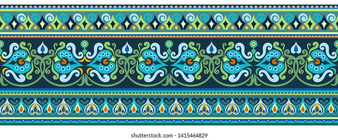 Abstract ethnic stripe pattern, ornamental vector background