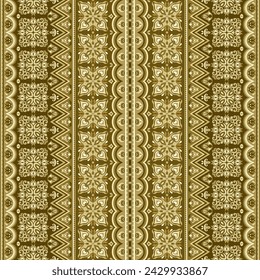 Abstract ethnic stripe pattern, ornamental vector background. Seamless pattern