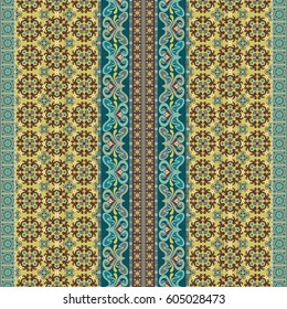 Abstract ethnic stripe pattern, ornamental vector background. Seamless pattern