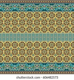 Abstract ethnic stripe pattern, ornamental vector background. Seamless pattern