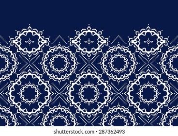 Abstract ethnic style geometric pattern design ideal for background or wallpaper