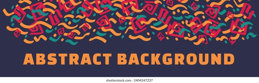 Abstract ethnic style pattern background. Modern interpretation of traditional ethnic. Vector flat illustration