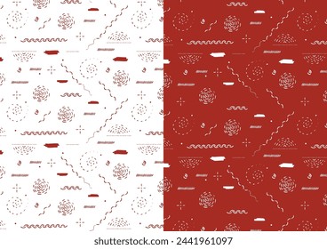 Abstract ethnic style pattern for wallpaper or fabric