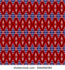 diseño de patrones geométricos tradicionales y étnicos abstractos para fondo o papel de pared, alfombra, tela, ropa, envoltura, sarong, ilustración vectorial estilo bordado.