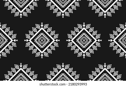 Abstract ethnic tribal background. Geometric ethnic seamless pattern traditional. American, Mexican style. Design for wallpaper, illustration, fabric, clothing, carpet, textile, batik, embroidery.