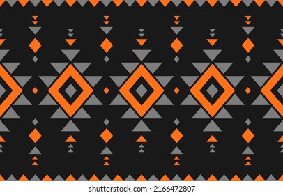 Abstrakte ethnische Stammeskunst. Ethnische geometrische, nahtlose Muster traditionell. Design für Hintergrund, Tapete, Illustration, Stoff, Kleidung, Teppich, Textilien, Batik, Stickereien.