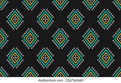 Resumen arte de patrones étnicos tribales. Patrón geométrico étnico sin costura tradicional. Diseño para fondo, papel pintado, ilustración, tela, ropa, alfombra, textil, batik, bordado.