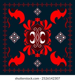 Abstract ethnic vector pattern for Persian and Moroccan ethnic patterns, oriental, Persian carpet, Moroccan carpet, design for wallpaper, background, carpet, tile.