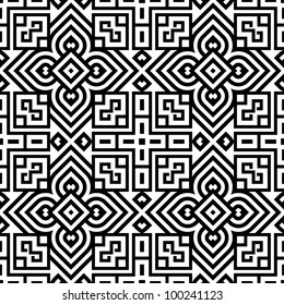 abstract ethnic vector seamless background. Vector illustration