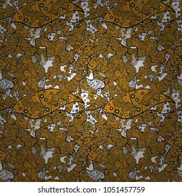 Abstract ethnic vector seamless pattern. Tribal art print, vintage background. Background texture, wallpaper, theme in yellow, black and white colors.