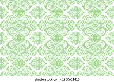 Abstract Ethnic Vector Seamless Pattern. Trendy boho tile. African textile design. Scandinavian ornament. Perfect for wallpaper, cloth, wrapping paper and other endless fill.
