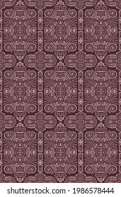 Abstract Ethnic Vector Seamless Pattern. Trendy boho tile. African textile design. Scandinavian ornament. Perfect for wallpaper, cloth, wrapping paper and other endless fill.