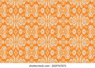Abstract Ethnic Vector Seamless Pattern. Trendy boho tile. African textile design. Scandinavian ornament. Perfect for wallpaper, cloth, wrapping paper and other endless fill.