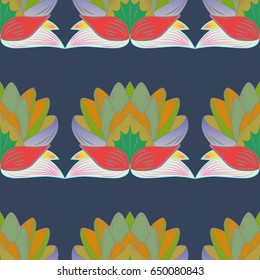 Abstract ethnic vector seamless pattern. Tribal art boho print, vintage flower background. Background texture, wallpaper, floral theme in colors.