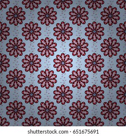 Abstract ethnic vector seamless pattern. Tribal art boho print, vintage flower background. Background texture, wallpaper, floral theme in colors.