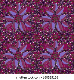 Abstract ethnic vector seamless pattern. Tribal art boho print, vintage leaf background. Background texture, wallpaper, floral theme in colors.