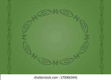 Abstract, ethnic, vertical and circle patterns like eyes. Vector drawing. It can be used as textile, fabric, wallpaper, banner, background, wrapping paper, poster, printing etc.