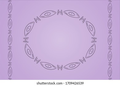 Abstract, ethnic, vertical and circle patterns like eyes. Vector drawing. It can be used as textile, fabric, wallpaper, banner, background, wrapping paper, poster, printing etc.