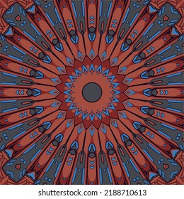 Abstract ethnic vintage seamless pattern tribal background