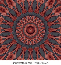 Abstract ethnic vintage seamless pattern tribal background