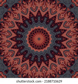 Abstract ethnic vintage seamless pattern tribal background