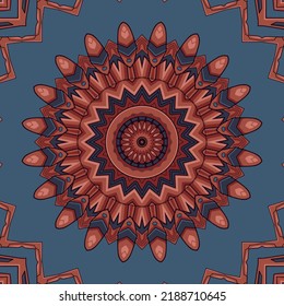 Abstract ethnic vintage seamless pattern tribal background