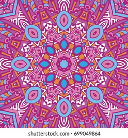 abstract ethnic vintage seamless pattern. Geometric tiled background.