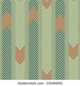Abstract ethnic zigzag background, seamless pattern