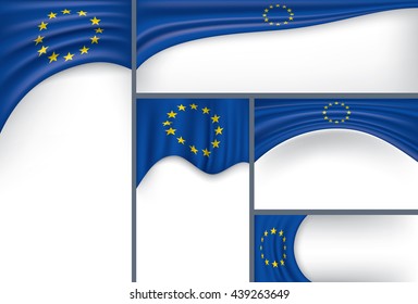 Abstract Europe Flag, European Colors (Vector Art)